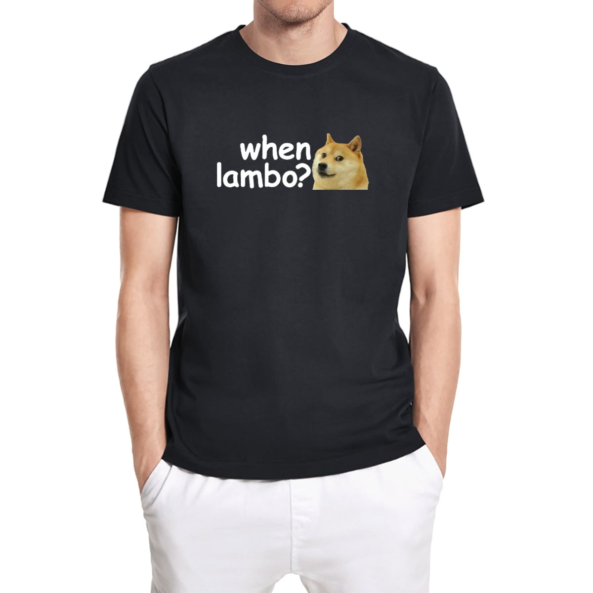 DOGE Dogecoin Crypto Meme Bitcoin When Lambo T-Shirt Funny Unisex Shir –  Fat Hands Crypto
